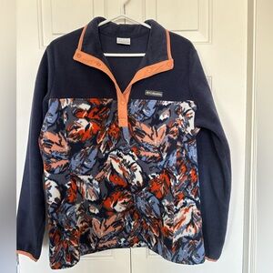 Columbia fleece quarter zip size large